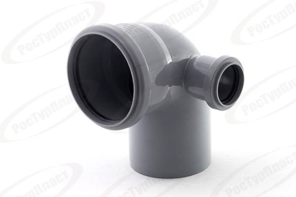 Отвод с выходом правый (110x50/87°)